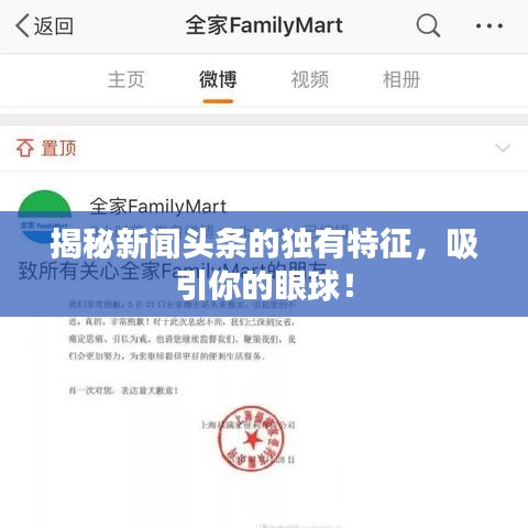 揭秘新闻头条的独有特征，吸引你的眼球！
